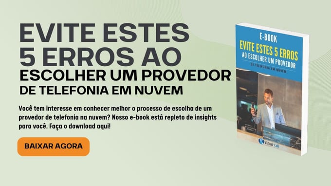 Imagem com exibição de e-book para seleção de um provedor de telefonia em nuvem